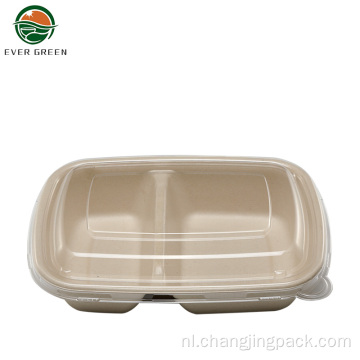 Ecofvriendelijke high-end recyclebare Natuurlijke kleur Food Box/Bowl